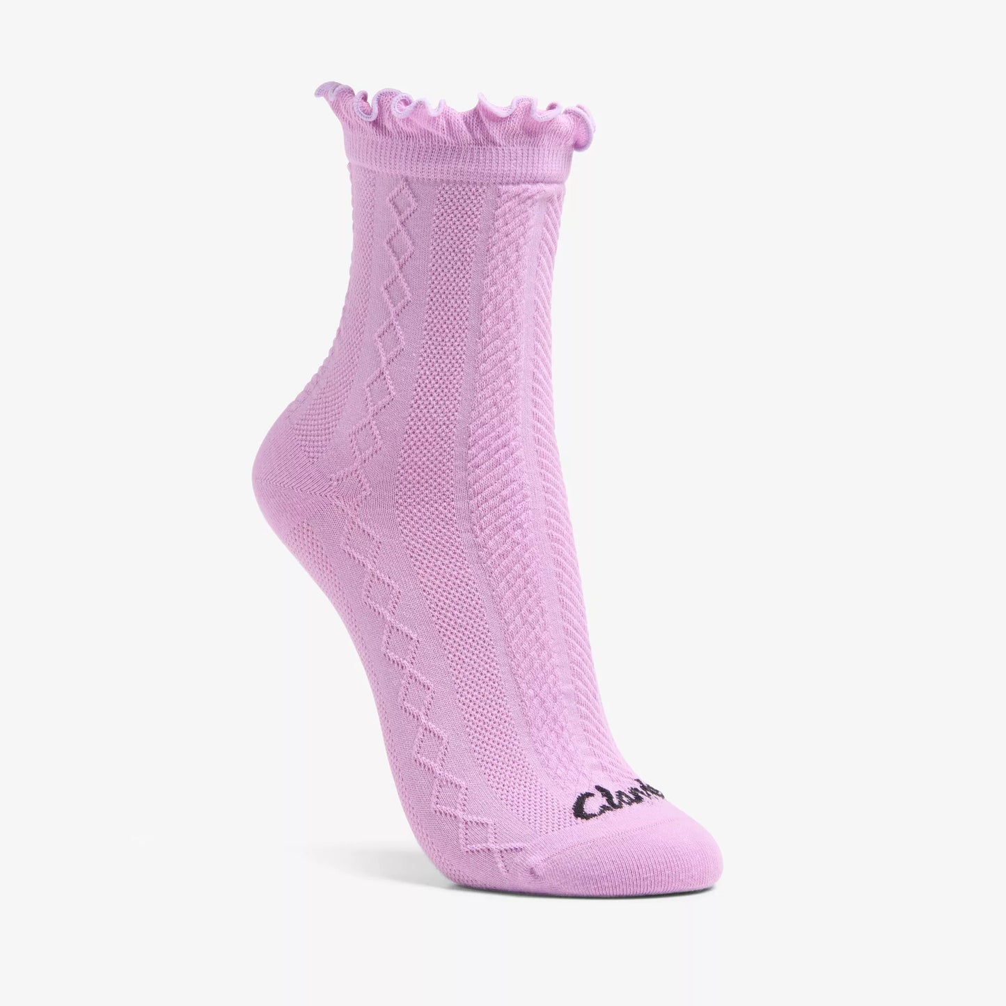 Pointelle Ruffle Crew