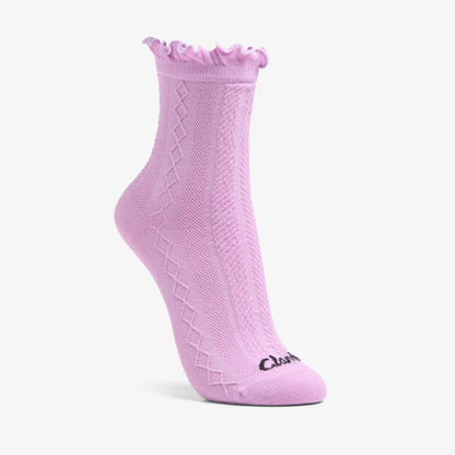 Pointelle Ruffle Crew