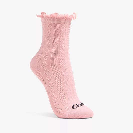 Pointelle Ruffle Crew