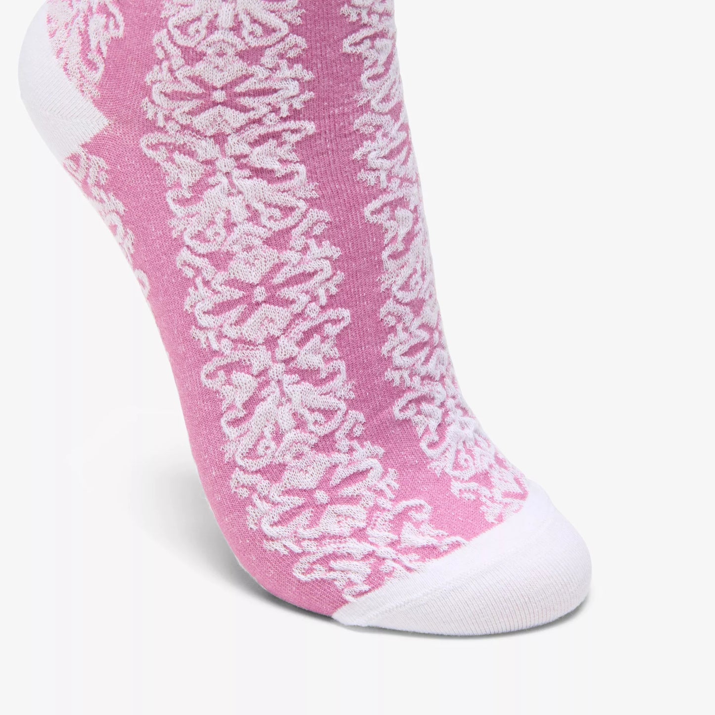 Wide Cuff Floral Crew