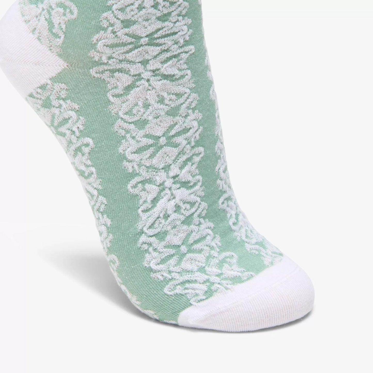 Wide Cuff Floral Crew